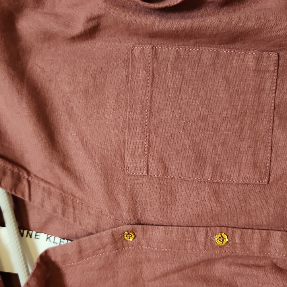 Anne Klein Women's Terracotta Button-Down Shirt NWT - Picture 5 of 13